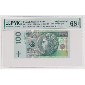 100 zlotých 1994 - náhradná séria - YB