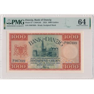 Gdaňsk, 1 000 guldenů 1924