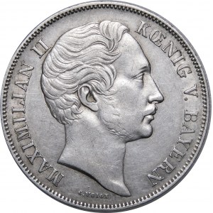 Niemcy, Bawaria, Maksymilian II, 1 gulden 1856
