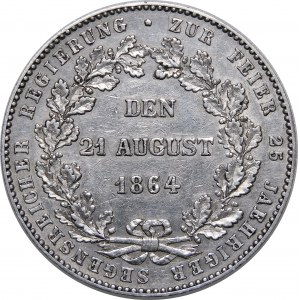 Germany, Nassau, Adolf, commemorative thaler 1864