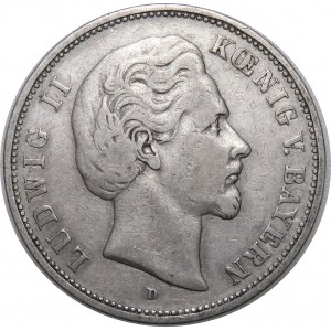 Deutschland, Bayern, Ludwig II, 5 Mark 1875