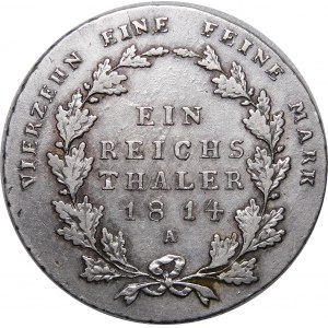 Deutschland, Preußen, Friedrich Wilhelm III., Taler 1814 A