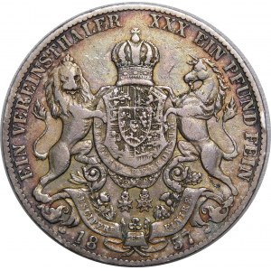 Germany, Hannover, George V, thaler 1857 B