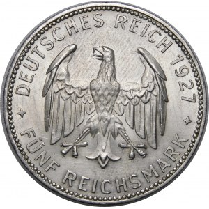 Germany, Weimar Republic, 5 marks 1927 F