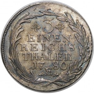 Germany, Prussia, Frederick II, 1/3 thaler 1780 E