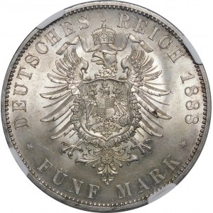 Germany, Prussia, Frederick III, 5 marks 1888 A - EXCLUSIVE