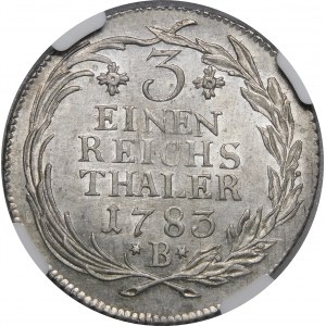 Germany, Prussia, Frederick II, 1/3 thaler 1783 B