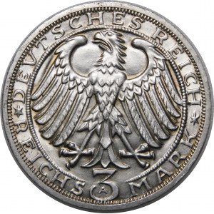 Germany, Weimar Republic, 3 marks 1928 A