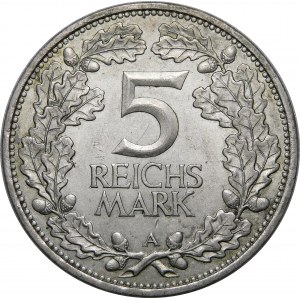 Germany, Weimar Republic, 5 marks 1925 A