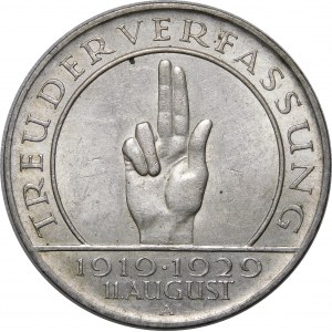 Deutschland, Weimarer Republik, 3 Mark 1929 A