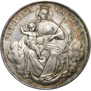 Germany, Bavaria, Ludwig II, thaler 1868 PROOF LIKE