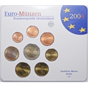 Niemcy, zestaw monet Euro 2004 A
