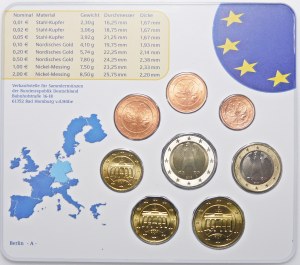 Niemcy, zestaw monet Euro 2004 A