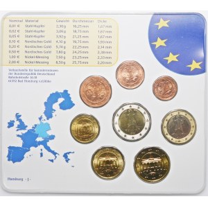 Niemcy, zestaw monet Euro 2004 J