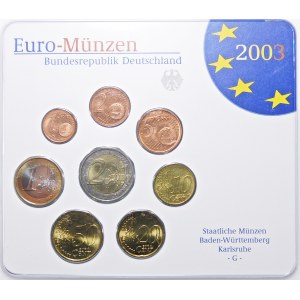 Germany, Euro coin set 2003 G