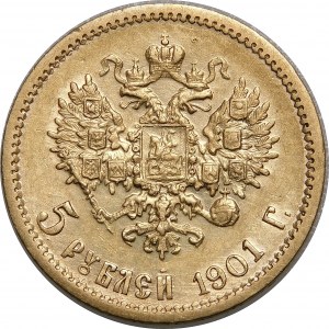 Russia, Nicholas II, 5 rubles 1901