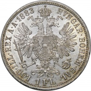Austria, Franz Joseph I, florin 1883