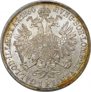 Austria, Franz Joseph I, florin 1860