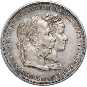 Austria, Franz Joseph I, 2 guilders 1879
