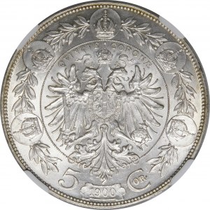 Austria, Franciszek Józef I, 5 koron 1900