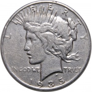 USA, $1 1935, Peace Dollar