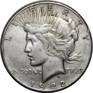 USA, $1 1922, Peace Dollar