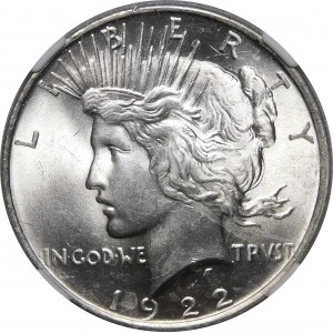 USA, 1 dolar 1922, Dolar Pokoju