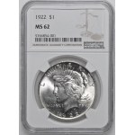 USA, $1 1922, Peace Dollar