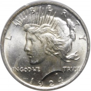 USA, $1 1924, Peace Dollar