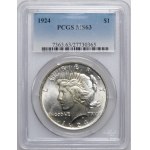 USA, $1 1924, Peace Dollar