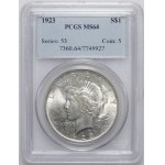 USA, $1 1923, Peace Dollar