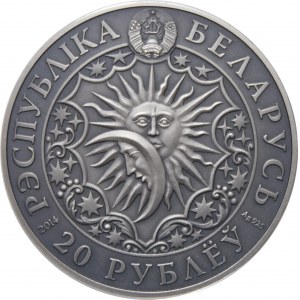 Belarus, 20 rubles 2014, Zodiac signs - Aries
