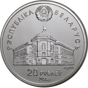 Białoruś, 20 rubli 2006, 15-lecie Wspólnoty Niepodległych Państw