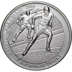 Białoruś, 20 rubli 2012, XXII Zimowe Igrzyska Olimpijskie, Soczi 2014 - bieg narciarski