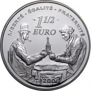 Francja , 1½ euro 2006, 100. rocznica śmierci Paula Cezanne’a