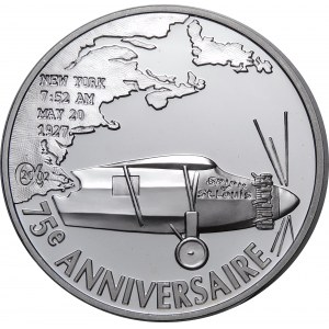 France, 1½ Euros 2002, 75th anniversary - Charles Lindbergh's first flight over the Atlantic