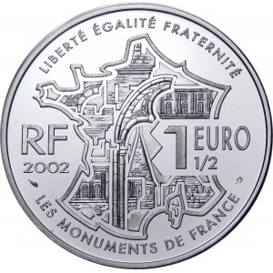 Francja, 1½ euro 2002, Zabytki Francji - Montmartre