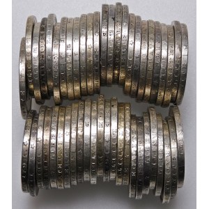 Francja, 5 franków, zestaw 49 sztuk - 490,98 gram czystego srebra