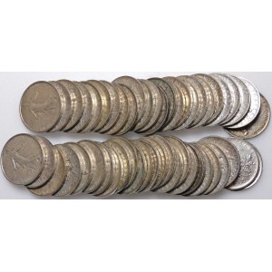 Francja, 5 franków, zestaw 50 sztuk - 501 gram czystego srebra