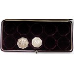 Frankreich, Notare des 19. Jahrhunderts, Satz - 2 Münzen in einer Schachtel