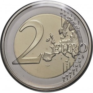 Finlandia, 2 euro 2009, 10 lat strefy euro - stempel lustrzany - oryginalne opakowanie