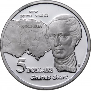 Australia, $5 1994, Charles Sturt