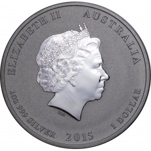 Australia, 1 dolar 2015, rok kozy