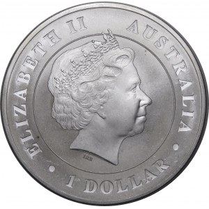 Australia, $1 2014, crocodile