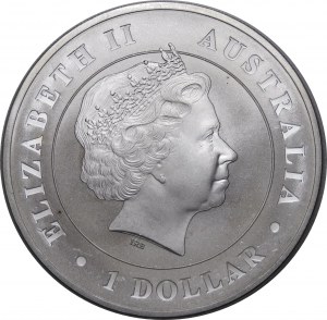 Australia, 1 dolar 2014, krokodyl