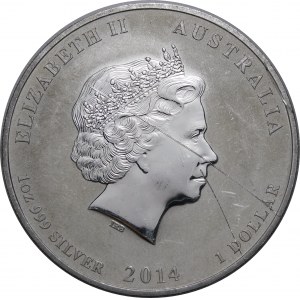 Australien, $1 2014, das Jahr des Pferdes