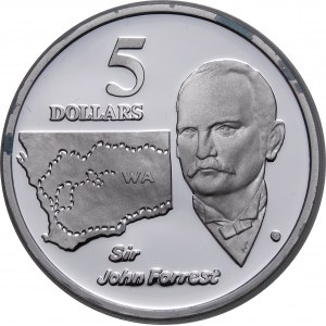 Australia, 5 dolarów 1994, Sir John Forrest