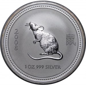 Australien, $1 2008, das Jahr der Ratte