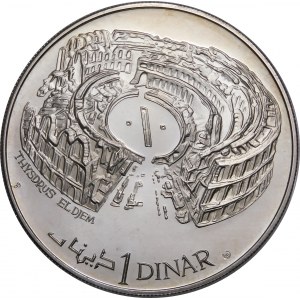 Tunisia, 1 dinar 1969, El Djem