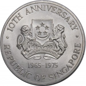 Singapore, $10 1975, 10th anniversary of independence
